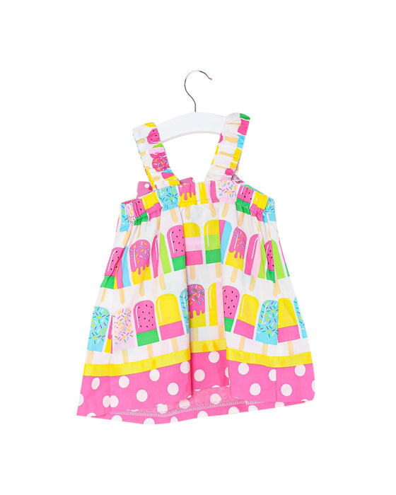 A Multicolour Sleeveless Dresses from Bonnie Baby in size 6-12M for girl. (Back View)