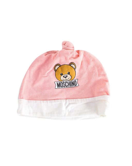 A Pink Beanies from Moschino in size O/S for girl. (Front View)