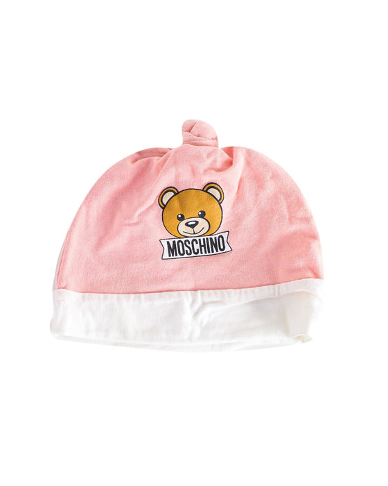 A Pink Beanies from Moschino in size O/S for girl. (Front View)