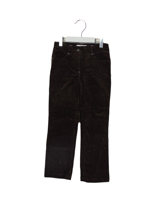 A Brown Casual Pants from Jacadi in size 6T for girl. (Front View)