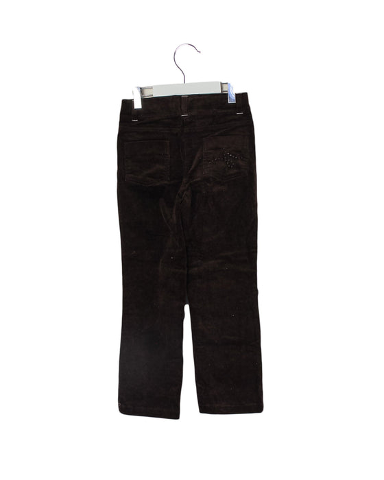 A Brown Casual Pants from Jacadi in size 6T for girl. (Back View)