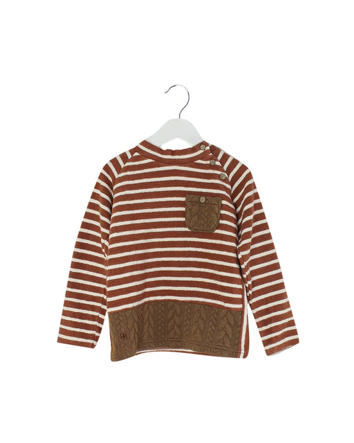 A Brown Knit Sweaters from Ragmart in size 4T for girl. (Front View)