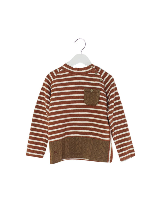 A Brown Knit Sweaters from Ragmart in size 4T for girl. (Front View)