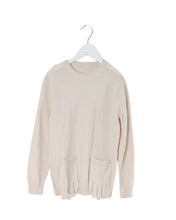 A Beige Crewneck Sweatshirts from jnby by JNBY in size XL for girl. (Front View)