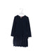 A Navy Long Sleeve Dresses from Lili Gaufrette in size 8Y for girl. (Front View)
