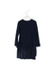A Navy Long Sleeve Dresses from Lili Gaufrette in size 8Y for girl. (Back View)