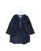 A Navy Long Sleeve Dresses from Little Mercerie in size 4T for girl. (Front View)