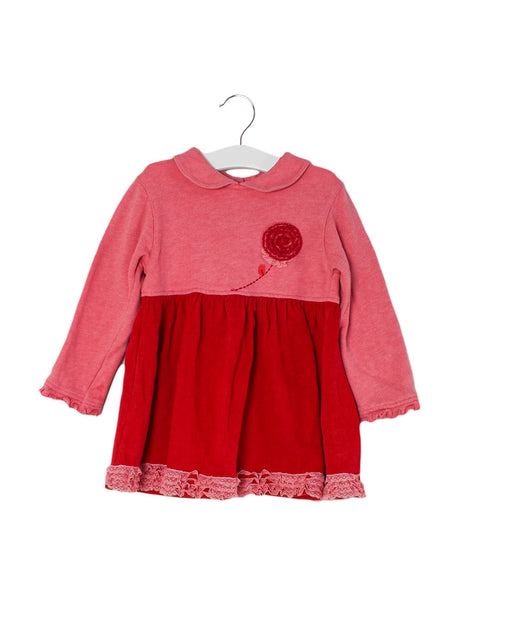 A Pink Long Sleeve Dresses from Kingkow in size 2T for girl. (Front View)