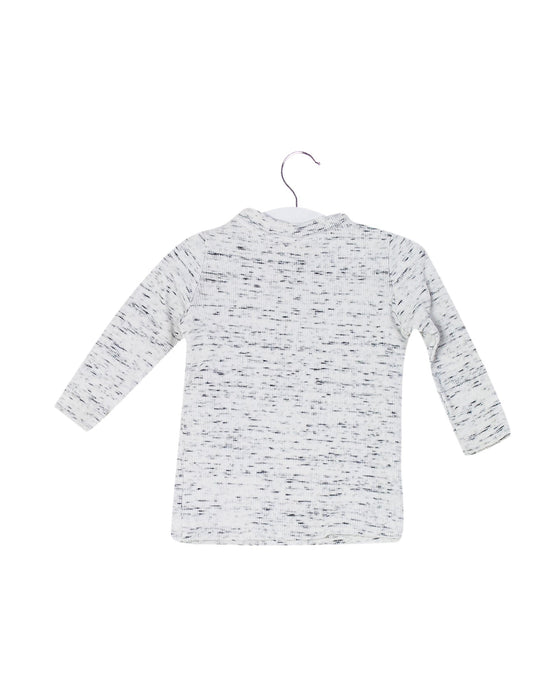 A Grey Long Sleeve Tops from Seed in size 3-6M for girl. (Back View)