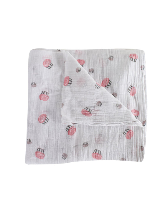 A White Swaddles from Aden & Anais in size O/S for girl. (Front View)