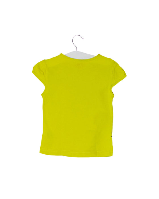 A Yellow Short Sleeve Tops from Petits in size 3T for girl. (Back View)