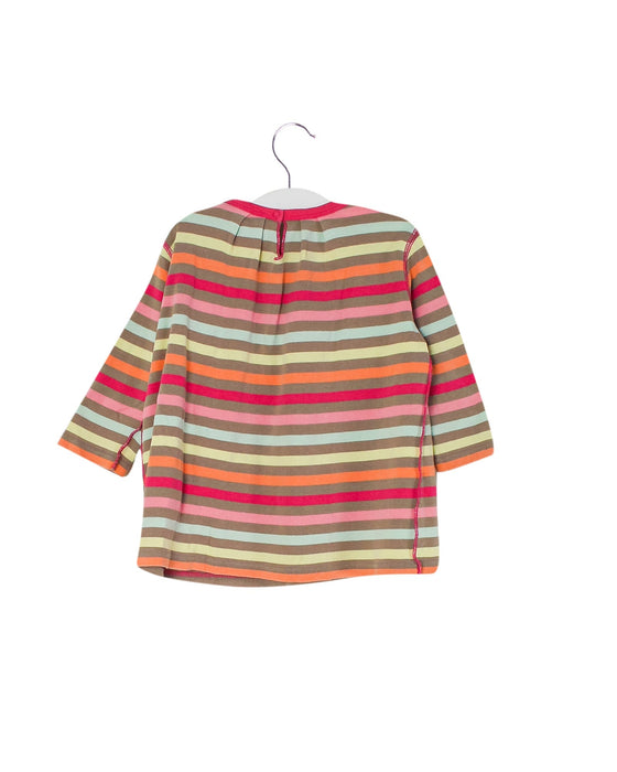 A Pink Long Sleeve Tops from Rykiel Enfant in size 12-18M for girl. (Back View)