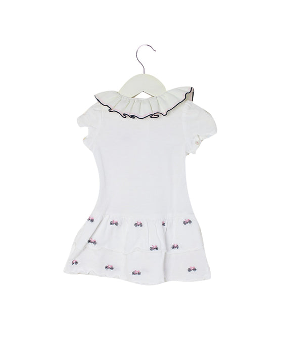 A White Short Sleeve Dresses from Nicholas & Bears in size 6-12M for girl. (Back View)