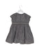 A Grey Short Sleeve Dresses from Château de Sable in size 2T for girl. (Back View)