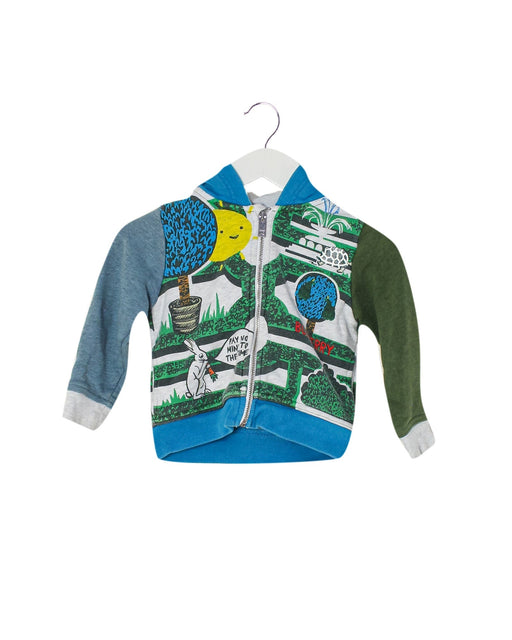 A Blue Lightweight Jackets from Burberry in size 6-12M for boy. (Front View)