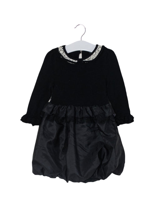 A Black Long Sleeve Dresses from Nicholas & Bears in size 12-18M for girl. (Front View)