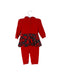 A Red Long Sleeve Jumpsuits from Nicholas & Bears in size 3-6M for girl. (Back View)