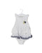 A White Sleeveless Bodysuits from Nicholas & Bears in size 6-12M for girl. (Front View)