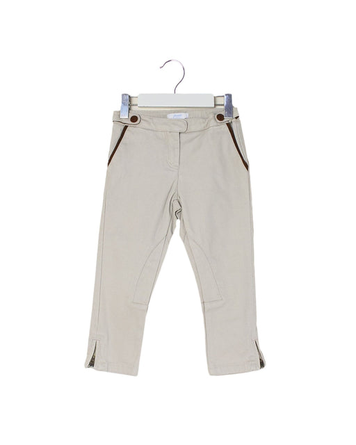 A Beige Casual Pants from Jacadi in size 3T for girl. (Front View)