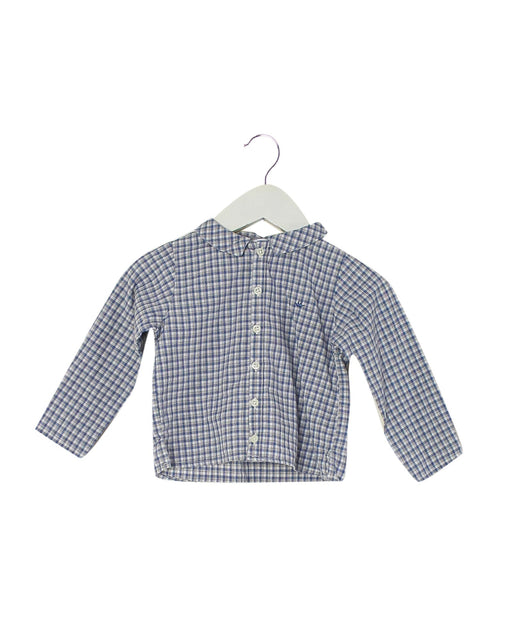 A Blue Long Sleeve Polos from Marie Chantal in size 12-18M for boy. (Front View)