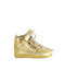 A Gold Sneakers from Giuseppe Zanotti in size 6-12M for neutral. (Back View)
