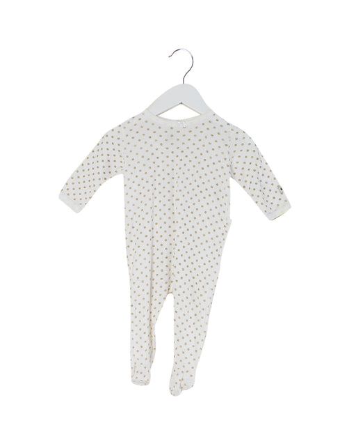 A Beige Long Sleeve Jumpsuits from Petit Bateau in size 3-6M for girl. (Front View)