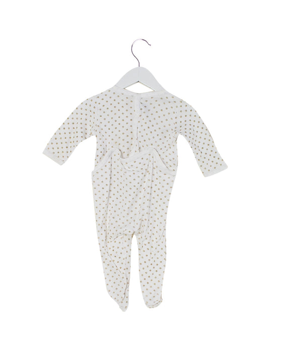 A Beige Long Sleeve Jumpsuits from Petit Bateau in size 3-6M for girl. (Back View)