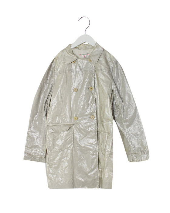 A Grey Coats from Bonpoint in size 12Y for girl. (Front View)