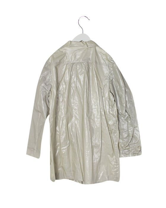 A Grey Coats from Bonpoint in size 12Y for girl. (Back View)