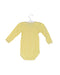 A Yellow Long Sleeve Bodysuits from Petit Bateau in size 3-6M for girl. (Back View)