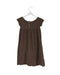 A Brown Short Sleeve Dresses from Bonpoint in size 10Y for girl. (Back View)