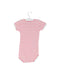 A Pink Short Sleeve Bodysuits from Petit Bateau in size 3-6M for girl. (Back View)