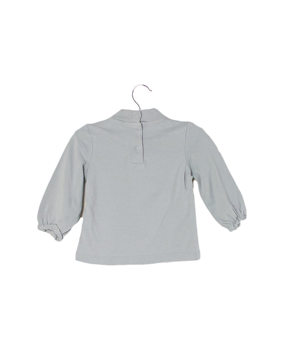 A Grey Long Sleeve Tops from Vertbaudet in size 3-6M for girl. (Back View)