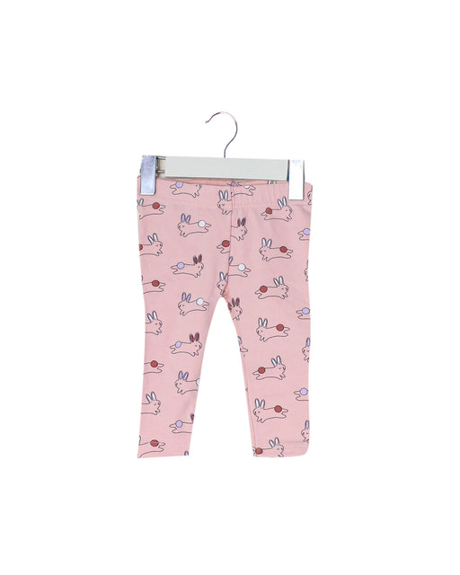 A Pink Leggings from Seed in size 3-6M for girl. (Front View)