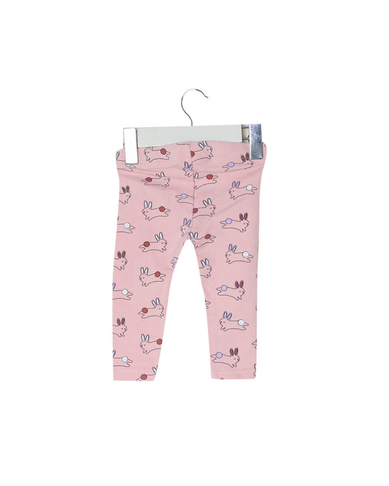 A Pink Leggings from Seed in size 3-6M for girl. (Back View)