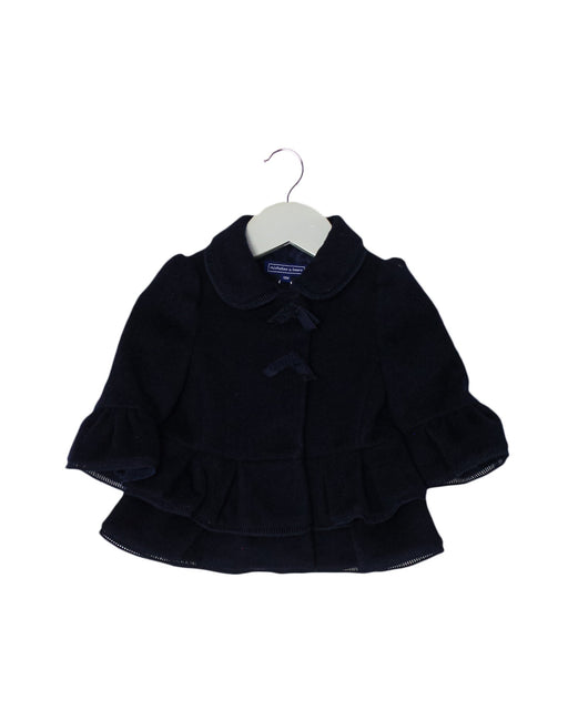 A Navy Coats from Nicholas & Bears in size 12-18M for girl. (Front View)