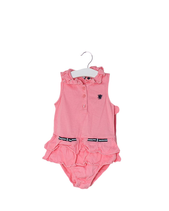 A Pink Sleeveless Dresses from Nicholas & Bears in size 6-12M for girl. (Front View)