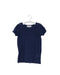 A Navy Short Sleeve Tops from Excuse My French in size 6T for girl. (Front View)