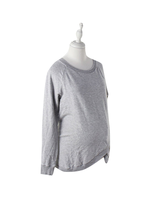A Grey Crewneck Sweatshirts from Seraphine in size M for women. (Front View)