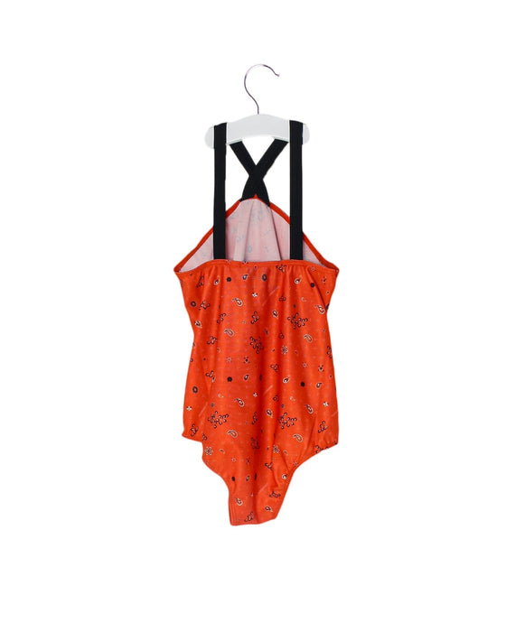 A Orange Swimsuits from Opening Ceremony x A For Apple  in size 6T for girl. (Back View)
