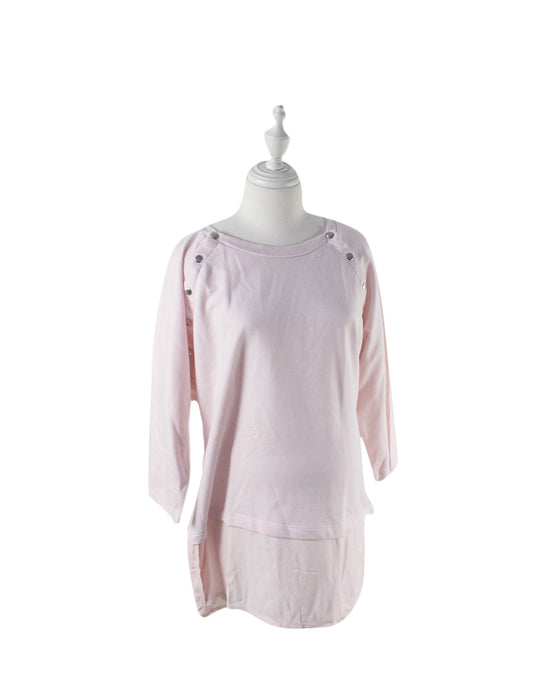 A Pink Crewneck Sweatshirts from Seraphine in size M for women. (Front View)