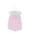 A Pink Short Sleeve Rompers from Mayoral in size 3-6M for girl. (Front View)