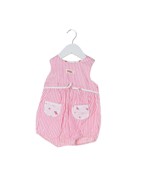 A Pink Sleeveless Bodysuits from Chicco in size 3-6M for girl. (Front View)