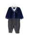 A Grey Long Sleeve Jumpsuits from Chickeeduck in size 6-12M for boy. (Front View)