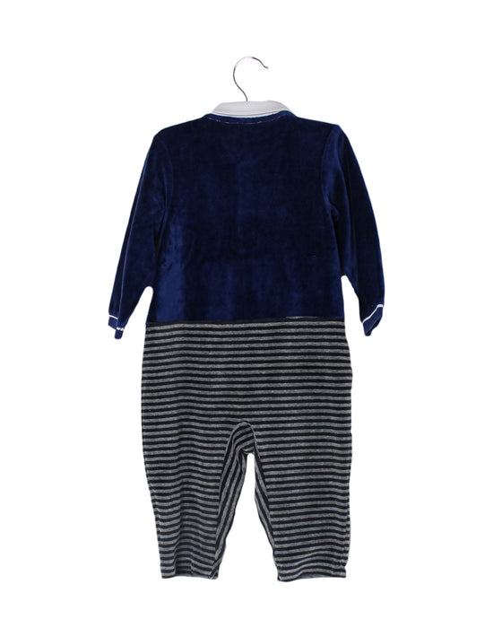 A Grey Long Sleeve Jumpsuits from Chickeeduck in size 6-12M for boy. (Back View)