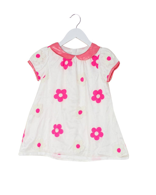 A Ivory Short Sleeve Dresses from Chickeeduck in size 18-24M for girl. (Front View)