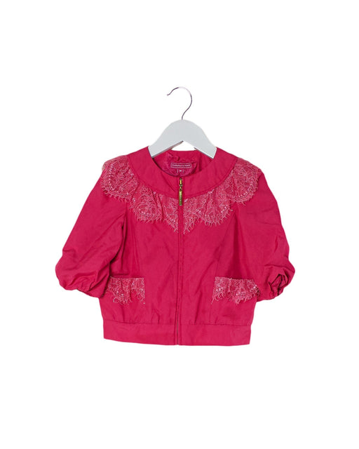 A Pink Lightweight Jackets from Nicholas & Bears in size 3T for girl. (Front View)
