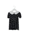 A Black Short Sleeve Dresses from The Tiny Universe in size 6-12M for girl. (Front View)