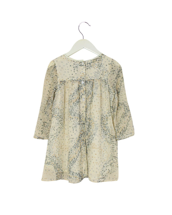 A Beige Long Sleeve Dresses from ilovegorgeous in size 3T for girl. (Back View)