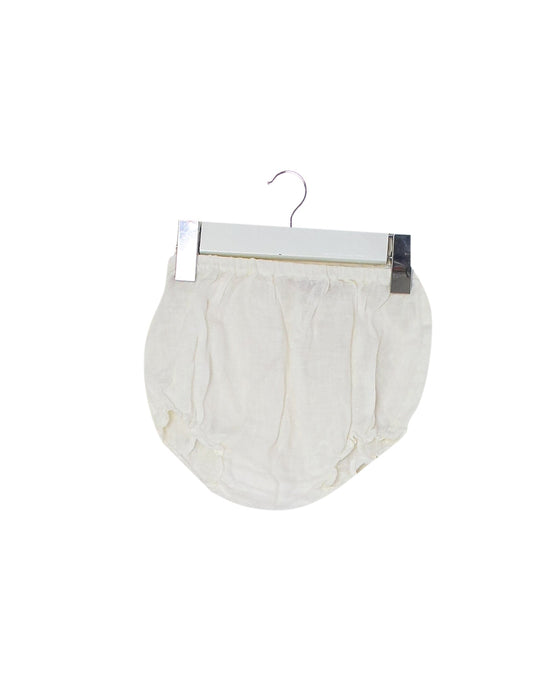 A White Bloomers from Bonpoint in size 3-6M for girl. (Front View)